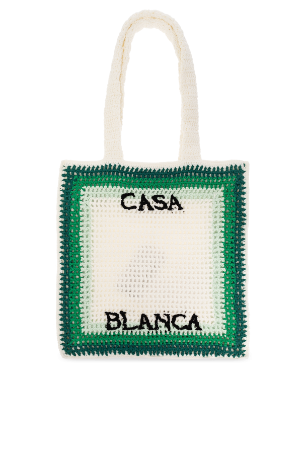 White Shopper bag with logo Casablanca